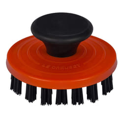 Le Creuset Nylon Cast Iron Grill Pan Brush  3 1/4 Inches  Flame