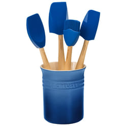 Le Creuset Silicone Craft Series Utensil Set with Stoneware Crock, 5 pc., Marseille