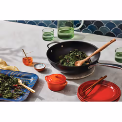 Le Creuset Stoneware Set of 4 Salad Plates  8.5"" each  Cerise
