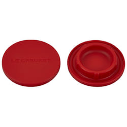 Le Creuset Silicone Mill Caps  2 1/2""  Cerise