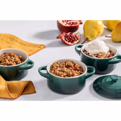 Le Creuset Stoneware Mini Round Cocotte  8 oz.  Flame