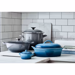 Le Creuset Enamel On Steel Stockpot  8 qt.  Oyster