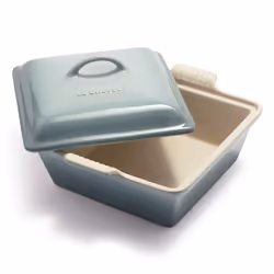 Le Creuset Stoneware Heritage Covered Square Casserole 9-Inch Sea Salt