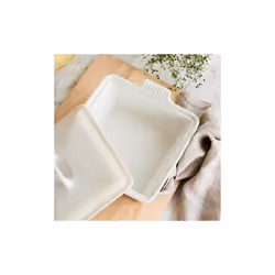 Le Creuset Stoneware Heritage Covered Square Casserole  9-Inch  Sea Salt