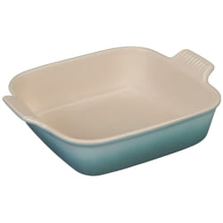 Le Creuset Stoneware Heritage Square Dish  3 Qt. (9"""")  Sea Salt