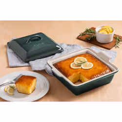 Le Creuset Stoneware Heritage Covered Square Casserole  9-Inch  Artichaut