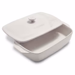Le Creuset Eiffel Tower Collection Stoneware Covered Rectangular Casserole 3.5 qt. (12.5"""" x 8.5"""") White