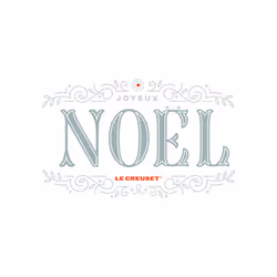 Le Creuset Silicone Noel Collection Medium Spatula, 11 1/8" x 2 1/4", White with Printed Design & Gold Foil