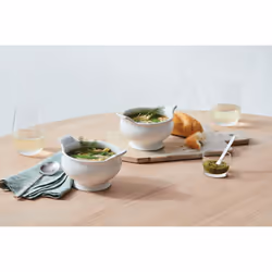 Le creuset Stoneware Heritage Soup Bowl, 20 oz, Oyster