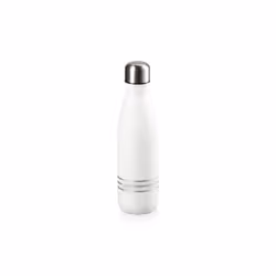 Le Creuset Stainless Steel Hydration Water Bottle  17 oz  Matte White Cotton