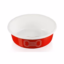 Le Creuset Enamel on Steel Large Dog Bowl  6 Cups  Red