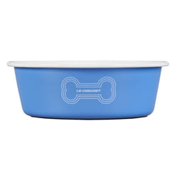 Le Creuset Enamel on Steel Large Dog Bowl  6 Cups  Light Blue