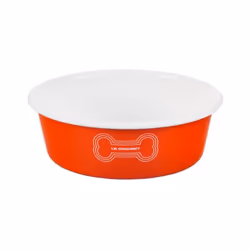 Le Creuset Enamel on Steel Large Dog Bowl 6 Cups Orange