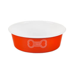 Le Creuset Enamel on Steel Large Dog Bowl  6 Cups  Orange