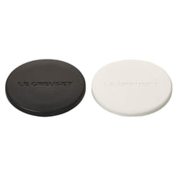 Le Creuset Set of 2 Mill Caps, Black and White, 12"