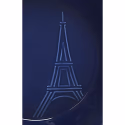 Le Creuset Eiffel Tower Collection Stoneware Pie Dish  9""  Indigo