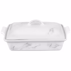 Le Creuset Stoneware Heritage Covered Rectangular Casserole 4 qt. (12"""" x 9"""") Marble