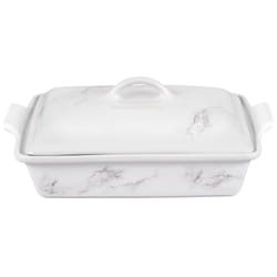 Le Creuset Stoneware Heritage Covered Rectangular Casserole  4 qt. (12"""" x 9"""")  Marble