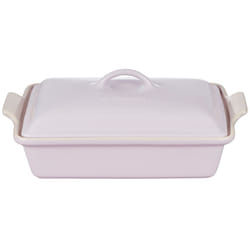 Le Creuset Stoneware Heritage Covered Rectangular Casserole  4 Quart  Shallot