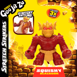Goo Jit Zu Stretch Strikers - Blazagon Stretchy toy figure