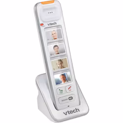 VTech SN6307 CareLine Photo Speed Dial Accessory Handset White Requires SN6127 SN6187 or SN6197 to Operate