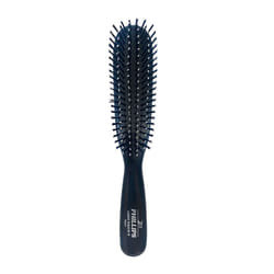 Phillips Brush Co Light Touch 8 Hair Brush - Twin Beaded Nylon Bristles  Black Hairbrush for Styling  Detangling Professional & At Home Use
