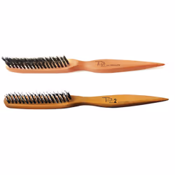 Phillips Brush Teaze Teaze 2 Hair Brush Combo Pack Superior Styling Parting Layering Wooden Construction Boar Bristles