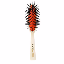 Phillips Brush 3000 Purse Size Cushion Hair Brush with Flower Design White