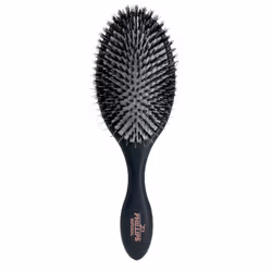 Phillips Brush Imperial Black Oval Cushion Boar Hair Bristles Reinforced by Nylon AntiStatic AntiFrizz