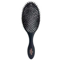 Phillips Brush Imperial Black Oval Cushion Boar Hair Bristles Reinforced by Nylon AntiStatic AntiFrizz