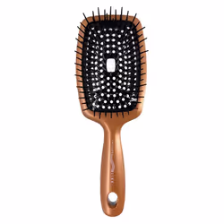 Phillips Brush Flexx Fully Vented Cushion Hair Detangling Brush Elegantly Designed Copper Black Flexible Wavy Hair Hairbrush