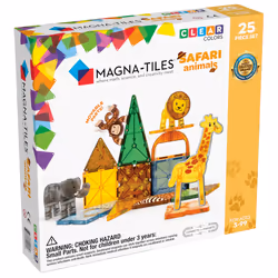 Magna-Tiles Safari Animals 25-Piece Set, Building set, 3 yr(s), Plastic, 25 pc(s)