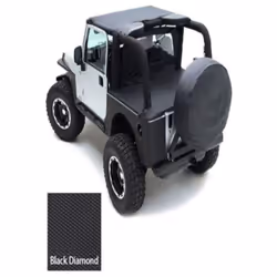 SmittyBilt STANDARD TOP DIAMOND BLA - SB93335