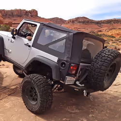 Smittybilt Replacement Soft Top with Tinted Windows and No Upper Doors