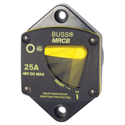 Blue Sea Systems 7035 187Series Circuit Breaker  Panel Mount  25A