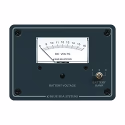 Blue Sea Systems DC Analog 8 to 16V DC Voltmeter Panel