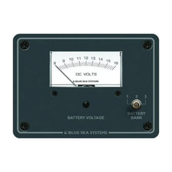 Blue Sea Systems DC Analog 8 to 16V DC Voltmeter Panel