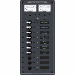 Blue Sea - 8082-BSS Panel DC 10pos V/AMtr (10EA)