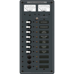 Blue Sea - 8082-BSS Panel DC 10pos V/AMtr (10EA)