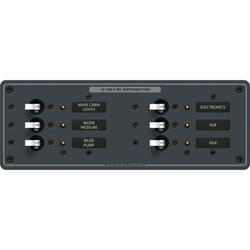 Blue Sea  8096BSS Panel DC 6pos H 10EA