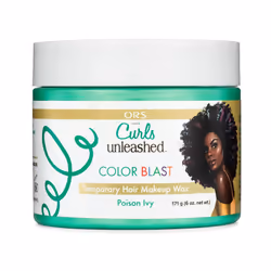 Curls Unleashed Color Blast Hair Wax  Temporary Curl Defining Wax  Poison Ivy  6.0 oz