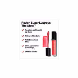 Super Lustrous Lip Gloss, High Impact Lipcolor with Moisturizing Creamy Formula, Infused with Agave, Moringa Oil, & Cupuacu Butter, Super Natural (215