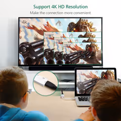 Thunderbolt Adapter, [Mini DP V1.2 Version] Mini Displayport to HDMI / VGA / DVI Video Converter for Apple Macbook, Macbook Pro, iMac, Macbook Air,...