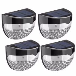 TOPELEK Solar Fence Lights, Decorative Lights 6 LED Garden Lights, Waterproof Solar Lights Wireless Outdoor Lights for Patio, ...