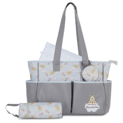 Cudlie Tote Diaper Bag and Changing Pad Winnie The Pooh Print Large