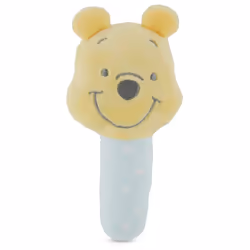 Disney Winnie The Pooh Assorted Plush Lovie Rattle Set Pack of 2 - Soft and Cuddly Plush Material  Built-in Rattle for Sensory Stimulation Vibrant Col