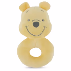 Disney Winnie The Pooh Assorted Plush Lovie Rattle Set Pack of 2 - Soft and Cuddly Plush Material  Built-in Rattle for Sensory Stimulation Vibrant Col
