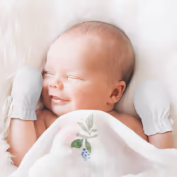 Newborn Baby No Scratch Mittens Stay On  100% Cotton Breathable  Adjustable Infant Gloves for Baby Boys Girls Mittens