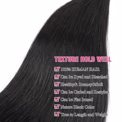 AUTTO Straight Hair 1 Bundles Brazilian Virgin Human Hair One Bundle Straight 16 Inch 100% Unprocessed Virgin Hair 1 Bundles Straight Weave Hair Human