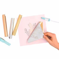 We Heat Activated Foil, Navy, Extra Large Roll, 12x96, Use with Quill Pen to Create Shiny Embellishments and Designs